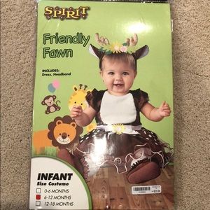 NWT friendly fawn infant costume 6-12 months